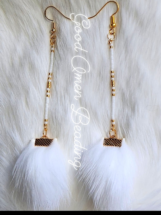 Beaded Fur Drops